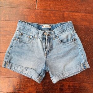 Levi's Light Blue Jean Shorts